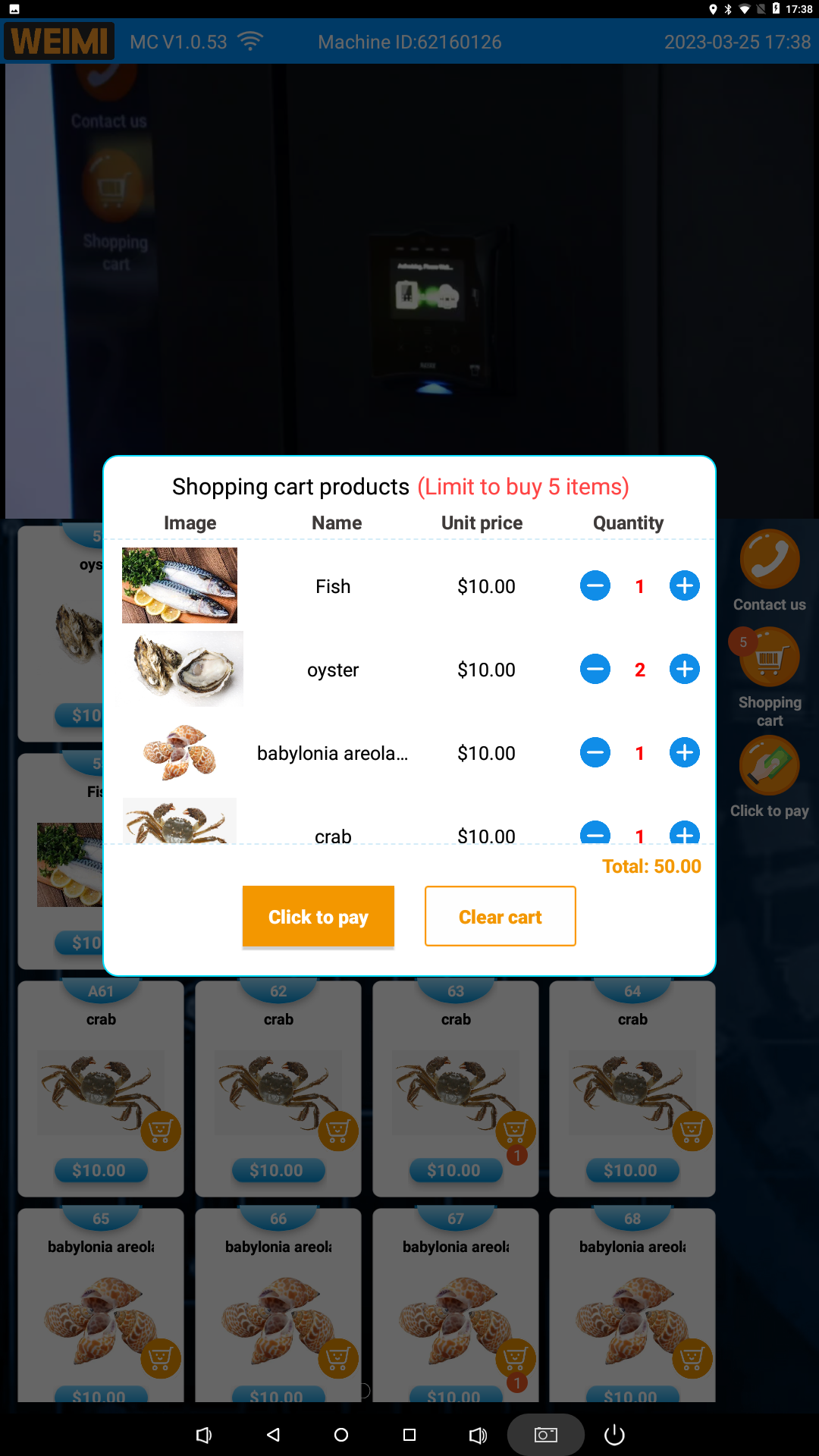 France smart fridge: Micron frozen meat beaf vending machine in France