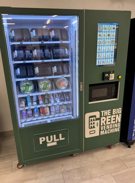 This hot food vending machine is suitable be placed at office building.