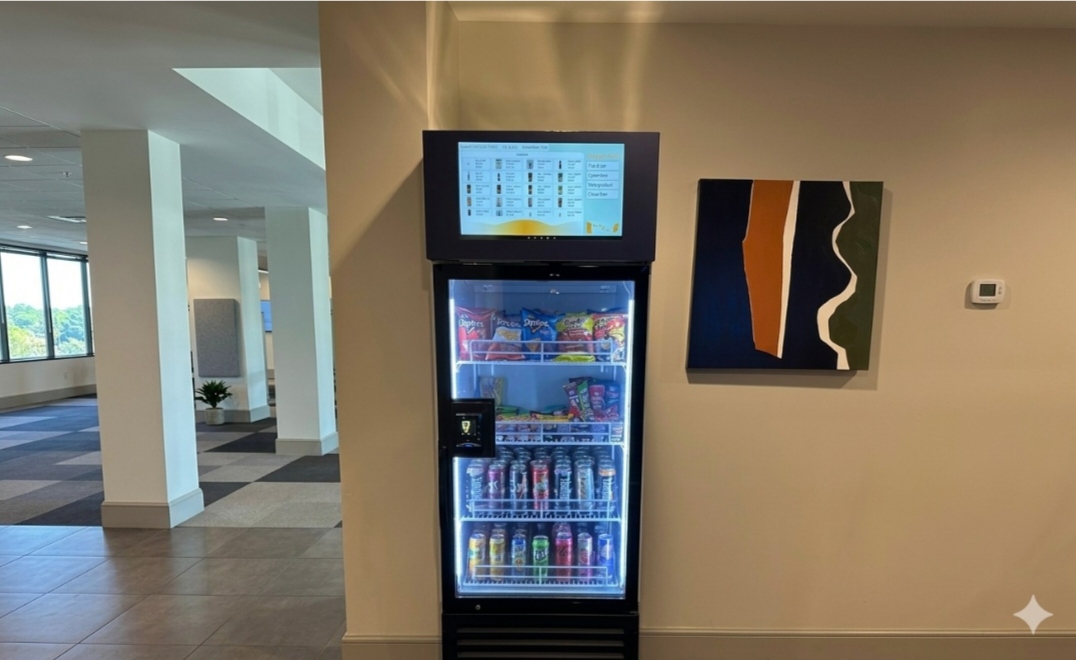 This snack vending machine is suitable for selling snacks and drinks in apartment.