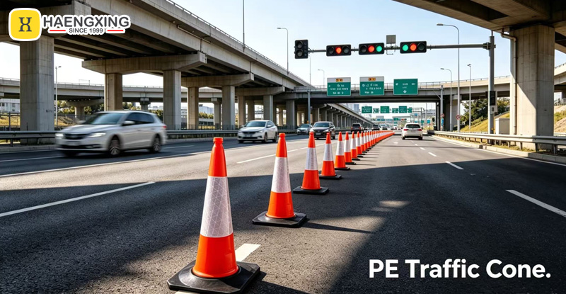 pe or pvc traffic cone