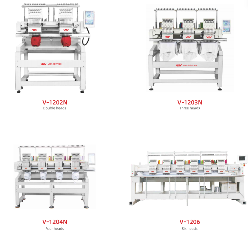 multi needle embroidery machine