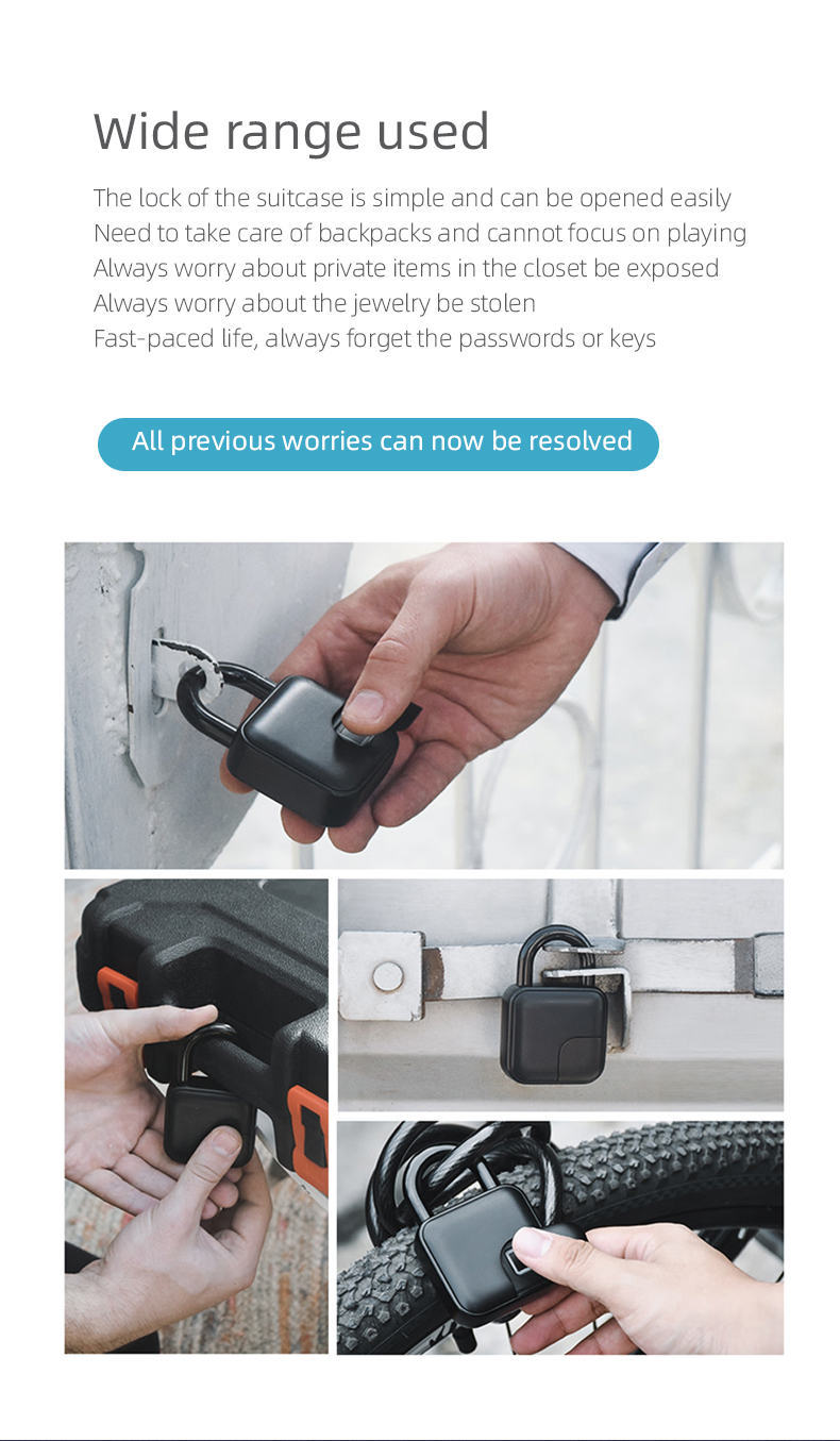 Fingerprint Smart APP Padlock
