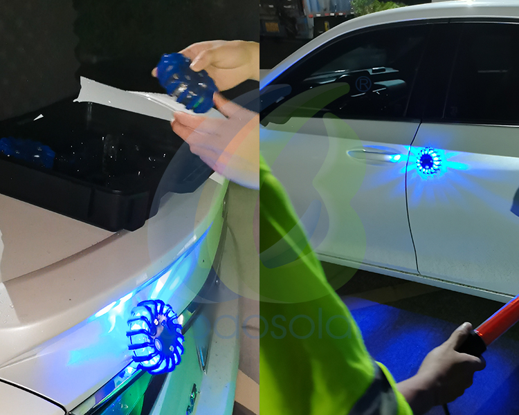 6-Pack LED Road Flares with Briefcase: Lubao's LB-182 LED Flare Leads the Way