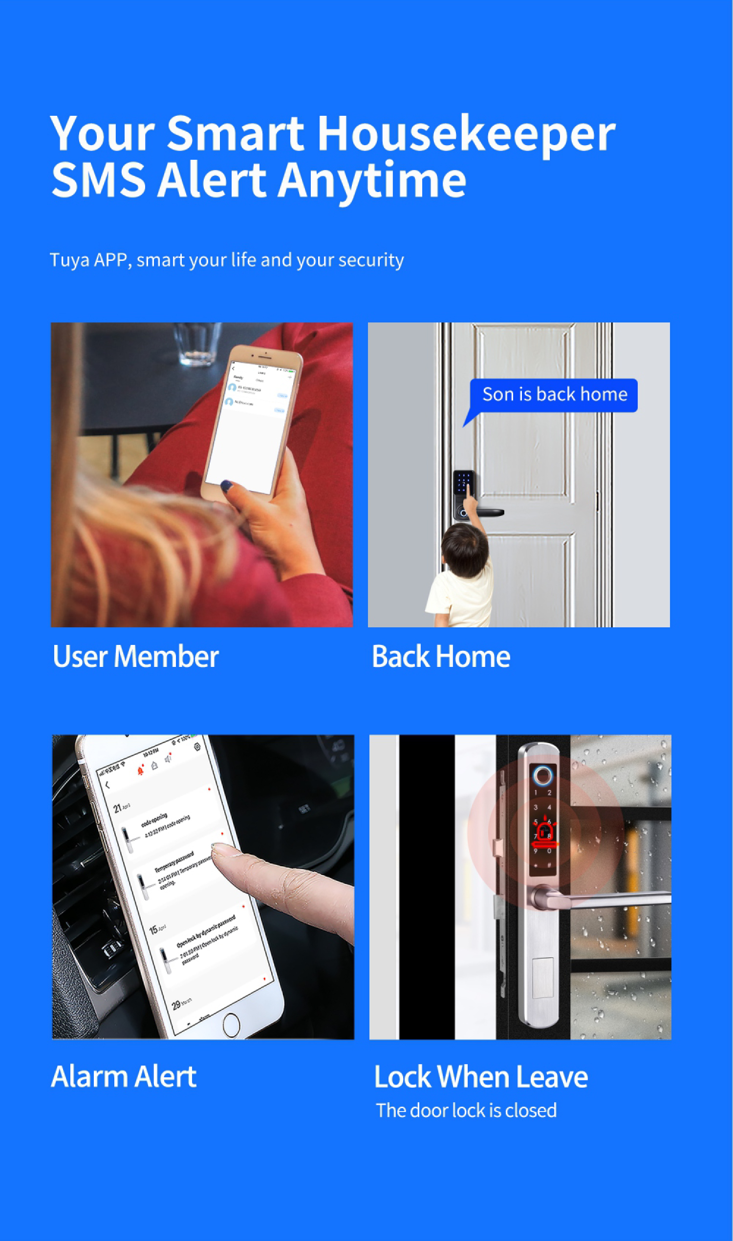 Smart Door Lock Keyless Access for Home or Office