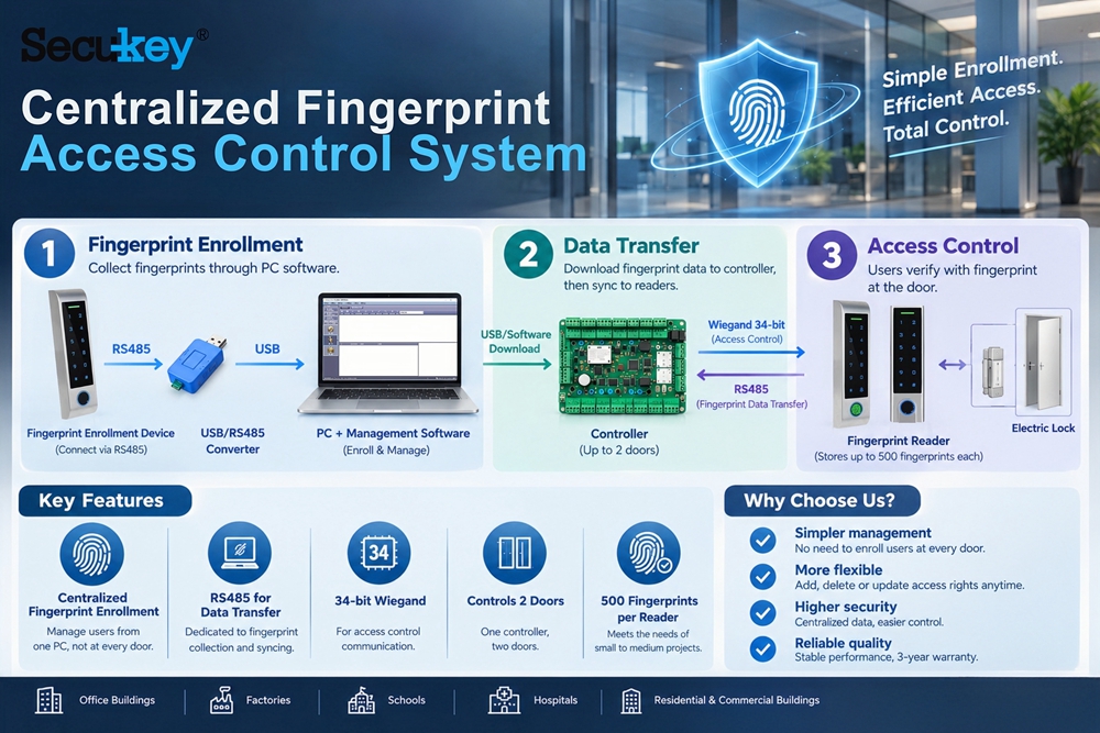 fingerprint reader for access control