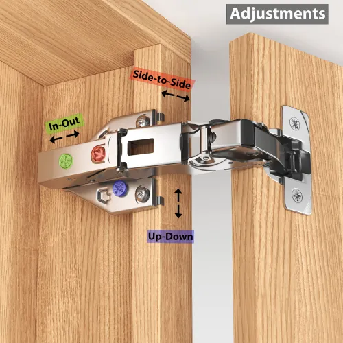 165 degree soft close hinges