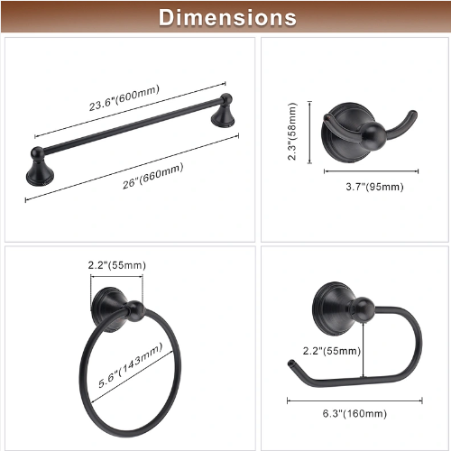 high end bath hardware