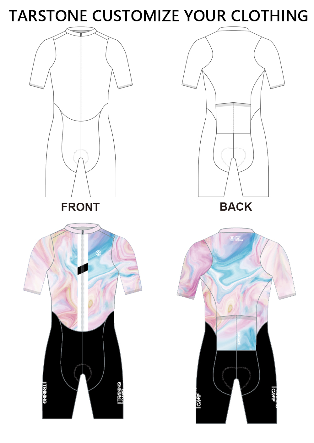 custom cycling skin suit trisuit