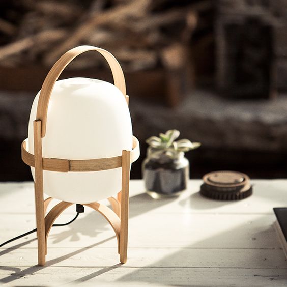 white table lamp
