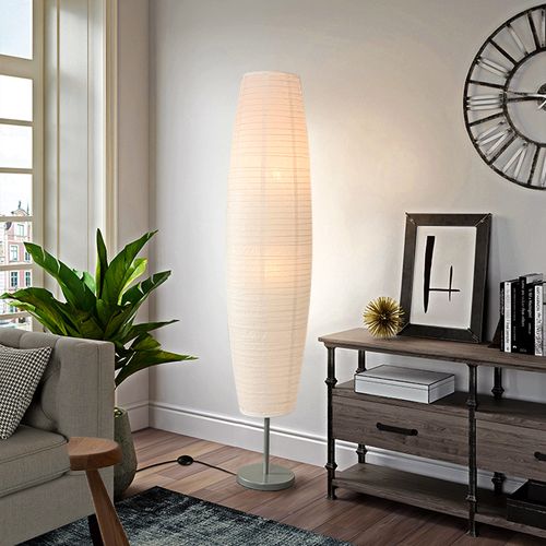 white floor lamp