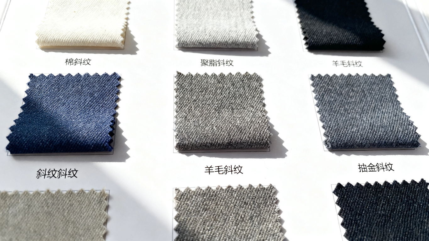 Twill fiber samples