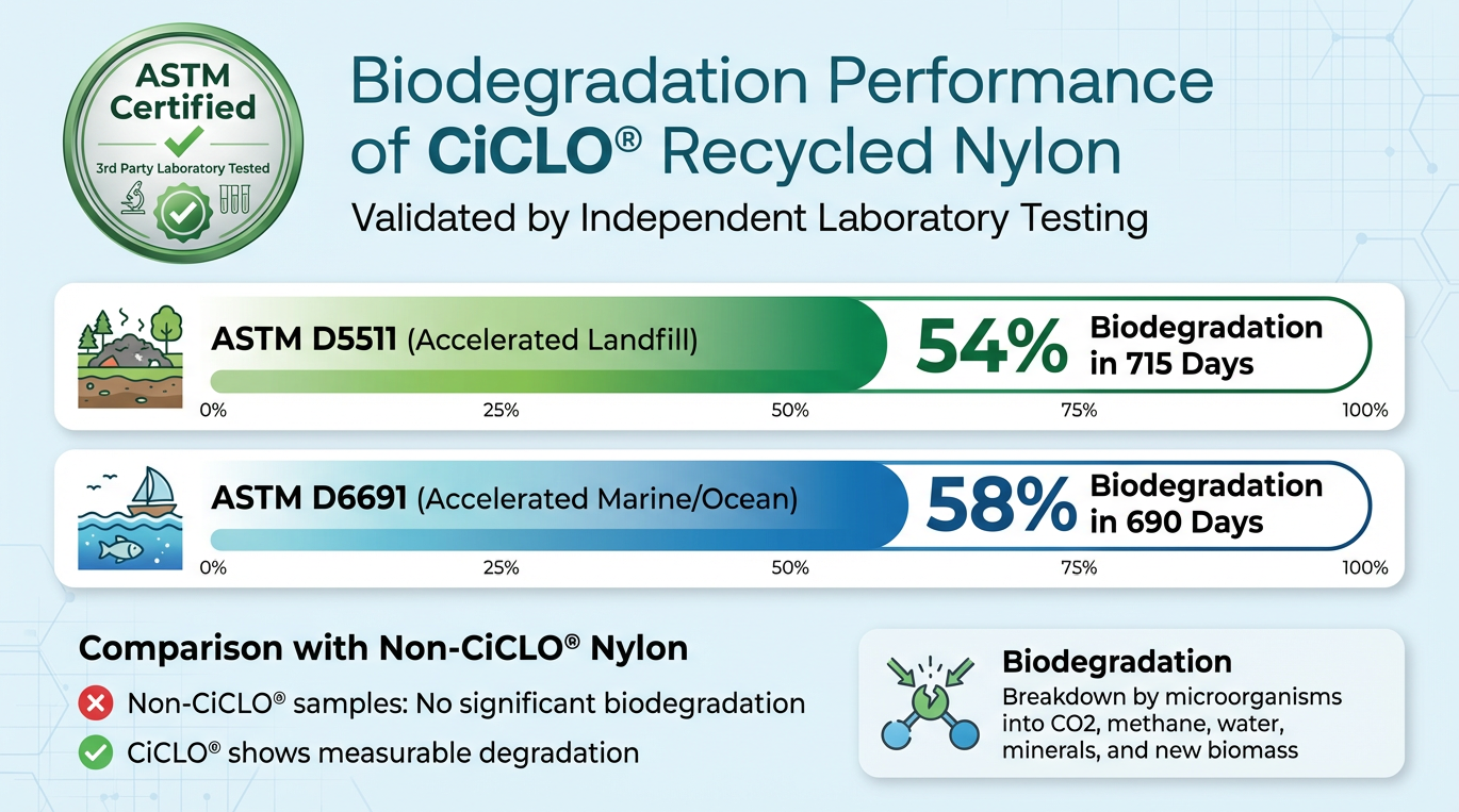 Biodegradation Performance of Recycled Nylon