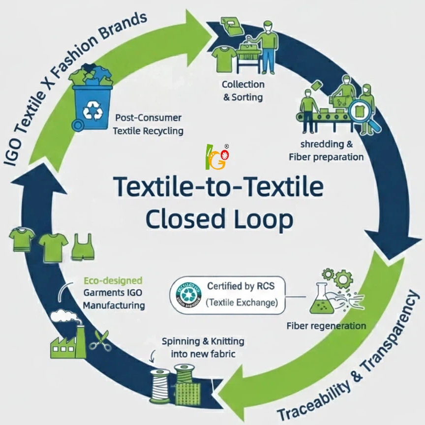 RCS certified recycled fabric