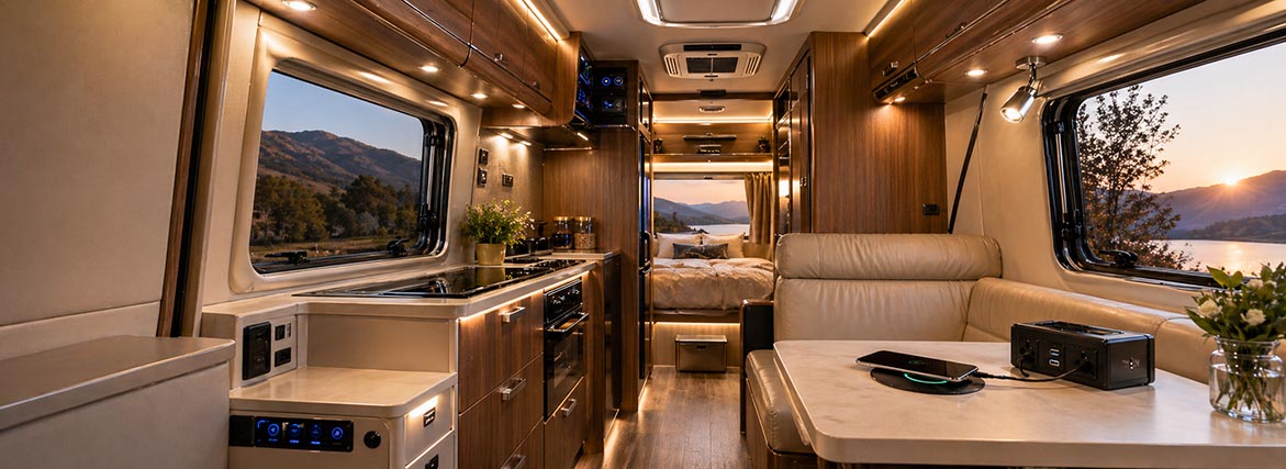 DAMAVO provides power and lighting products for RVs, campers