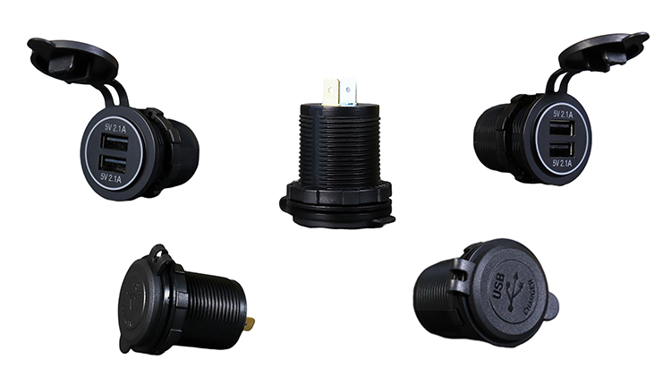 car charger usb port,lighter usb adapter,flush mount usb port for car DAMAVO