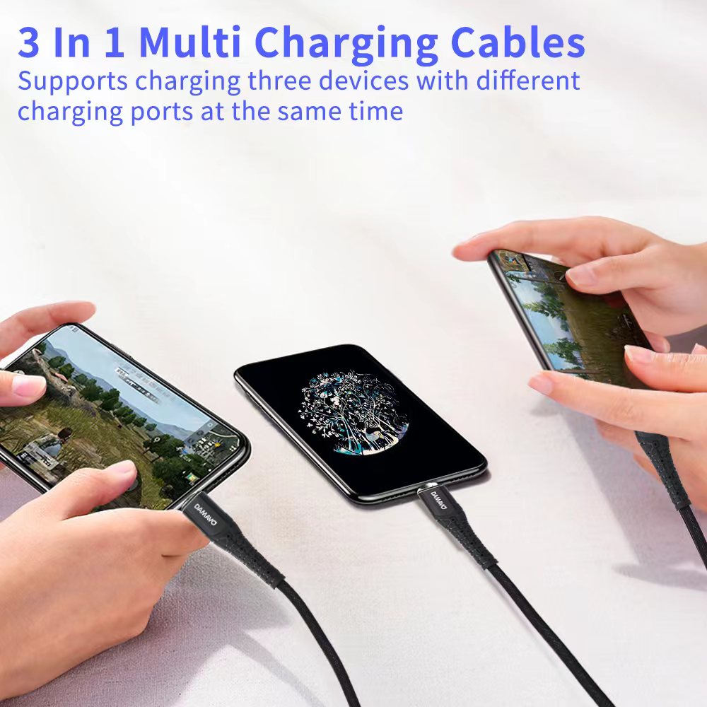 Three in one usb c cable