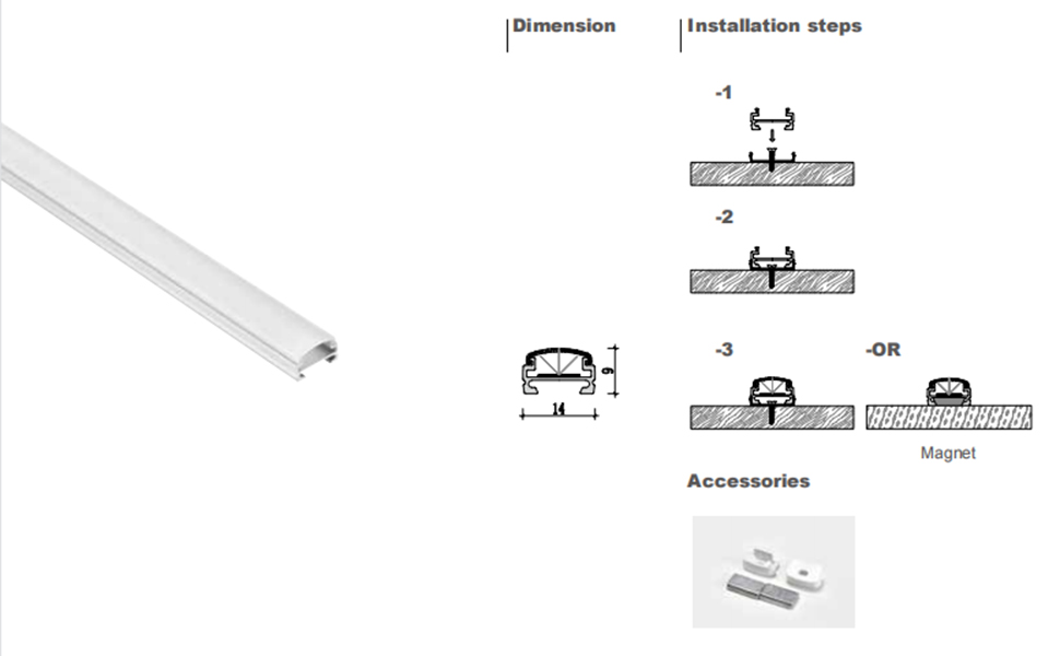 damavo best rv awning lights,white led bar,12v dc lamp