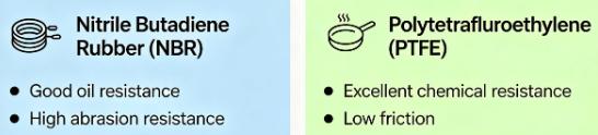 NBR vs PTFE properties