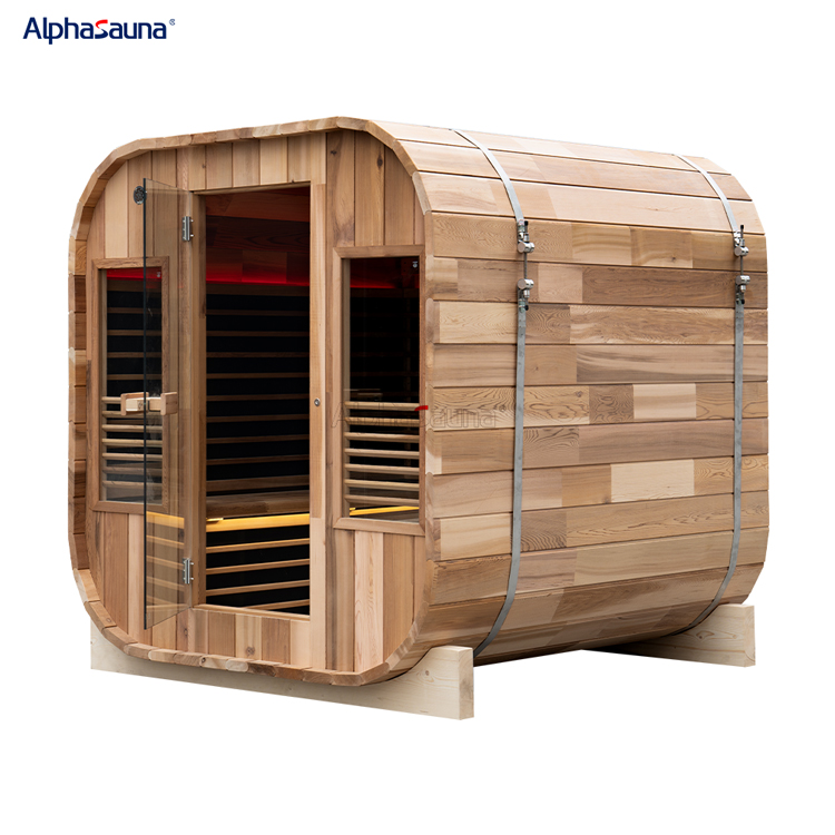 outdoor sauna and steam room