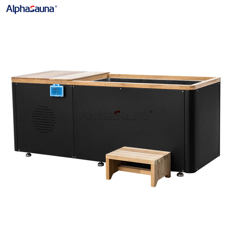 wooden cold plunge