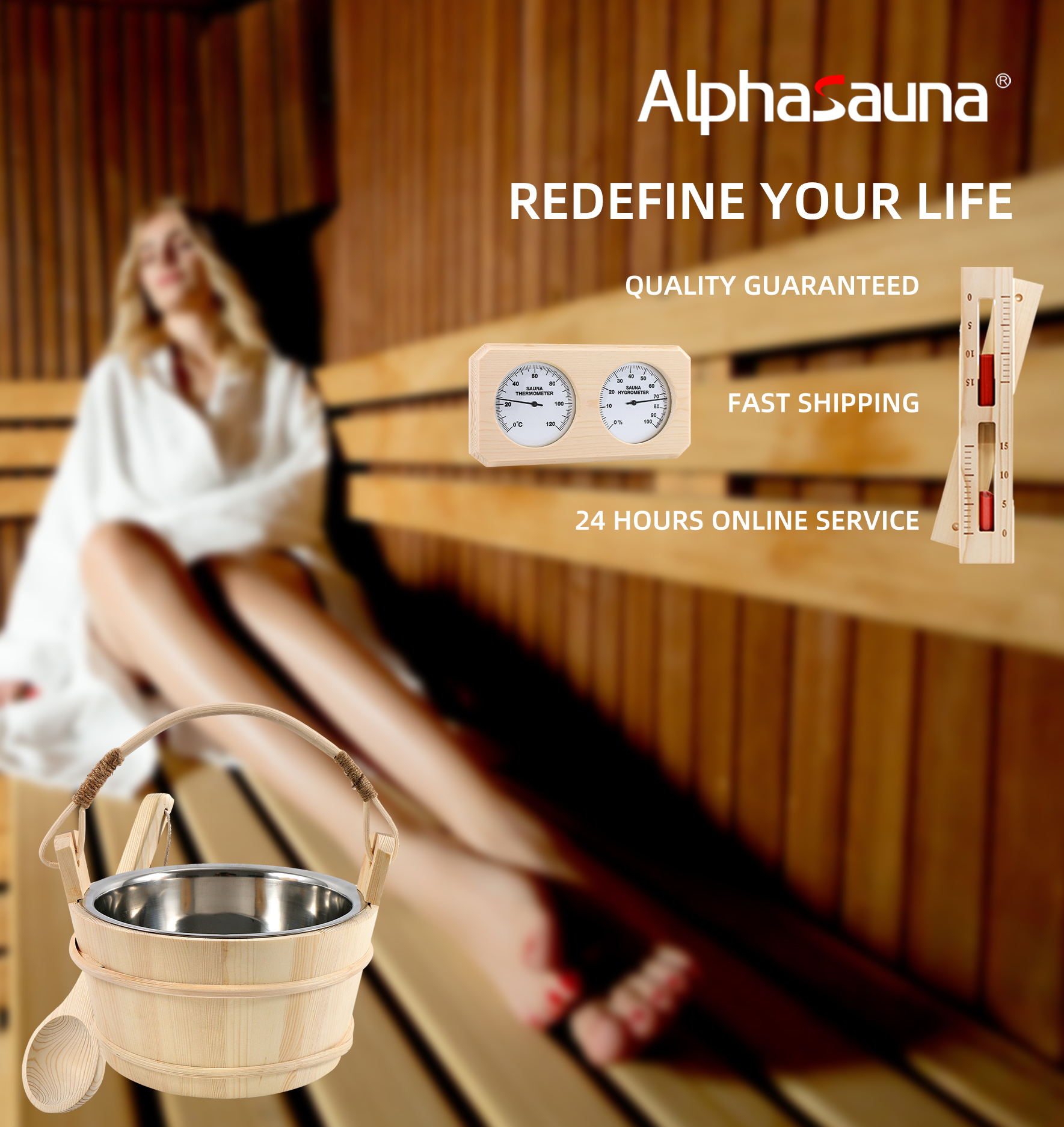 outdoor traditional sauna