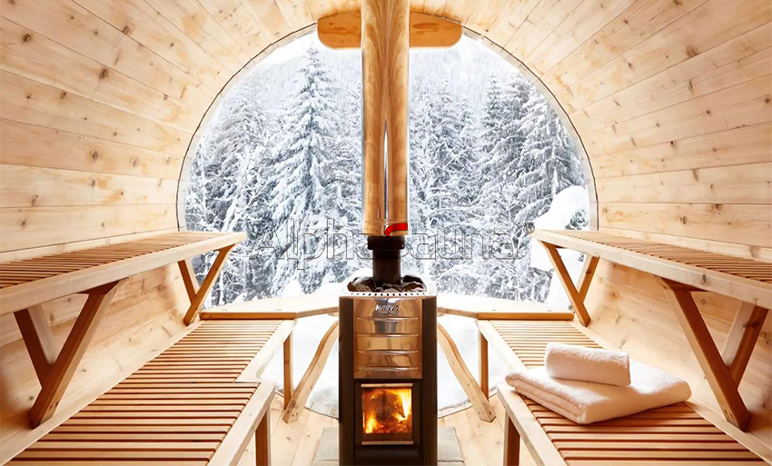 Panoramic Barrel Sauna