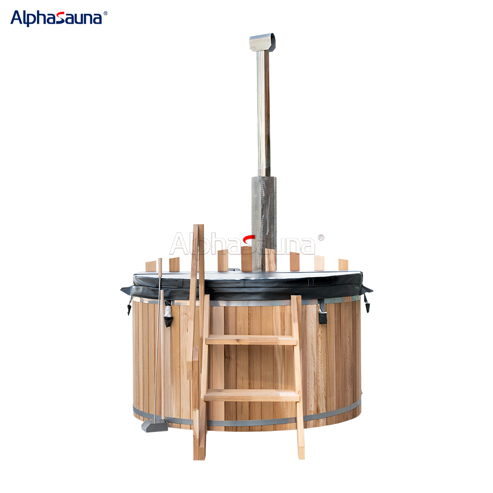 wooden hot tub