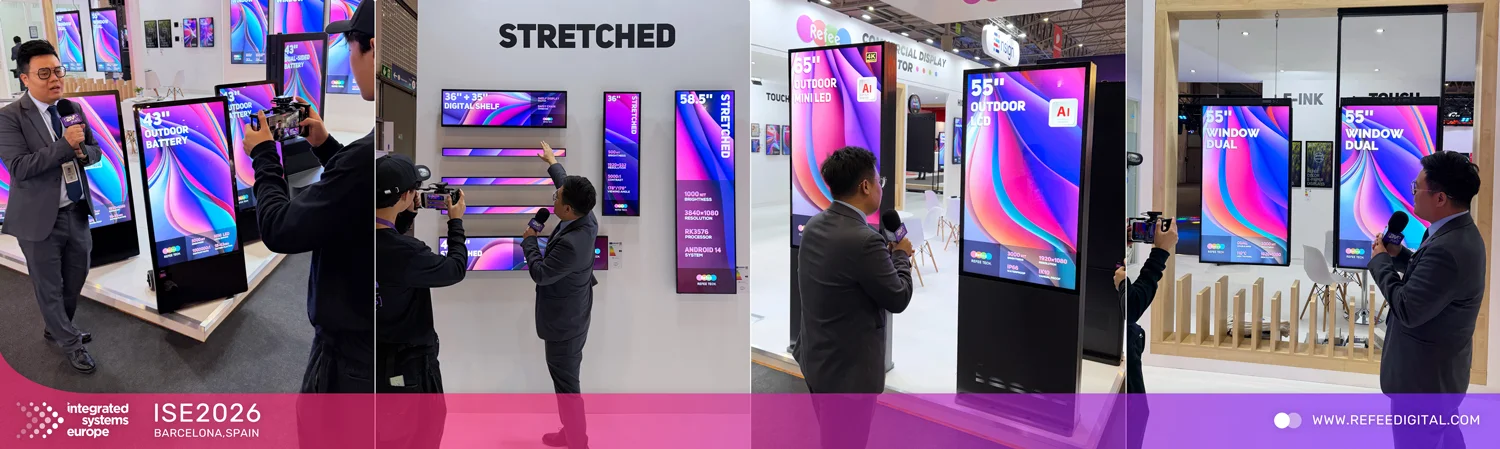 ISE digital signage manufacturer Refee