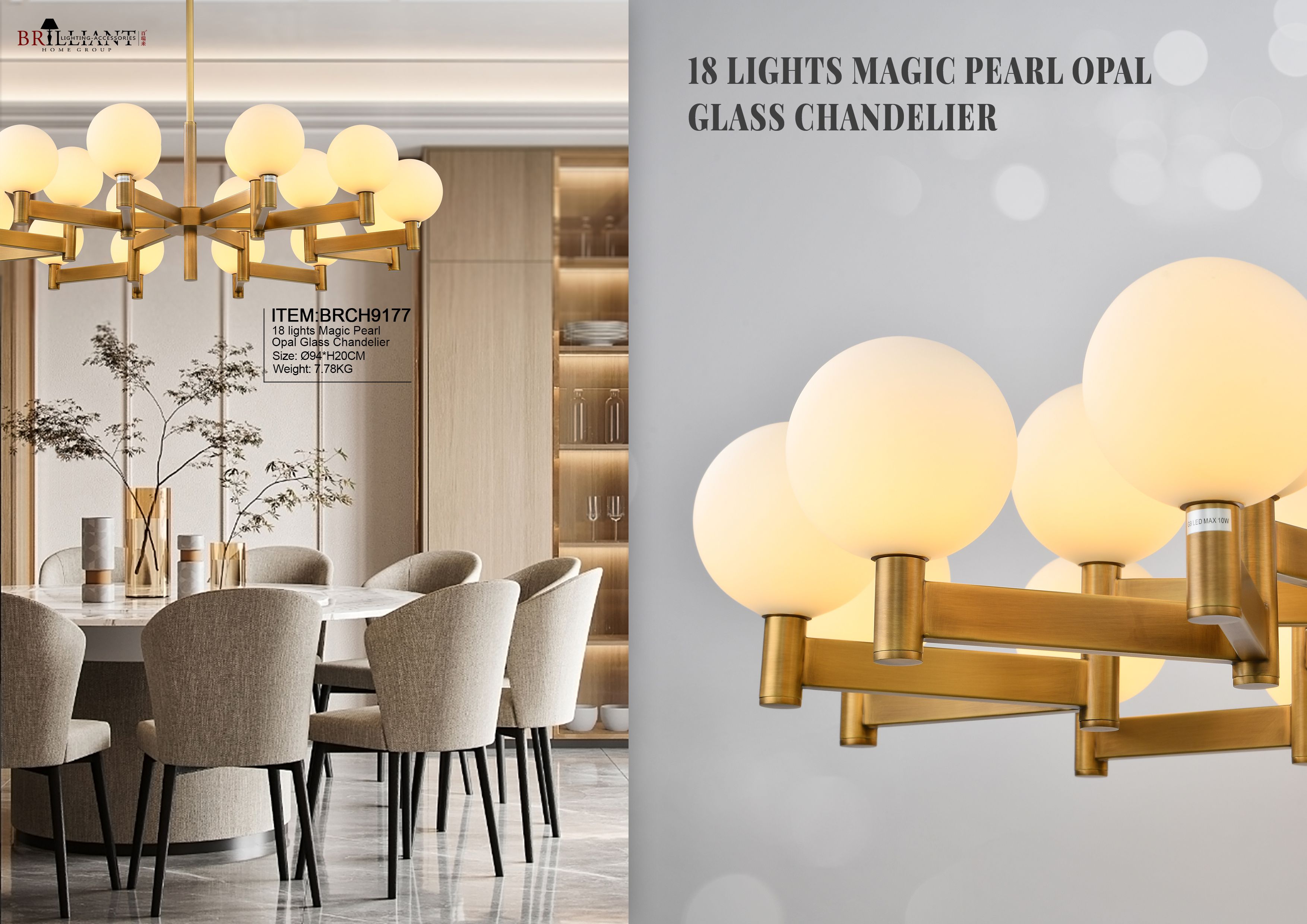 Modern chandelier