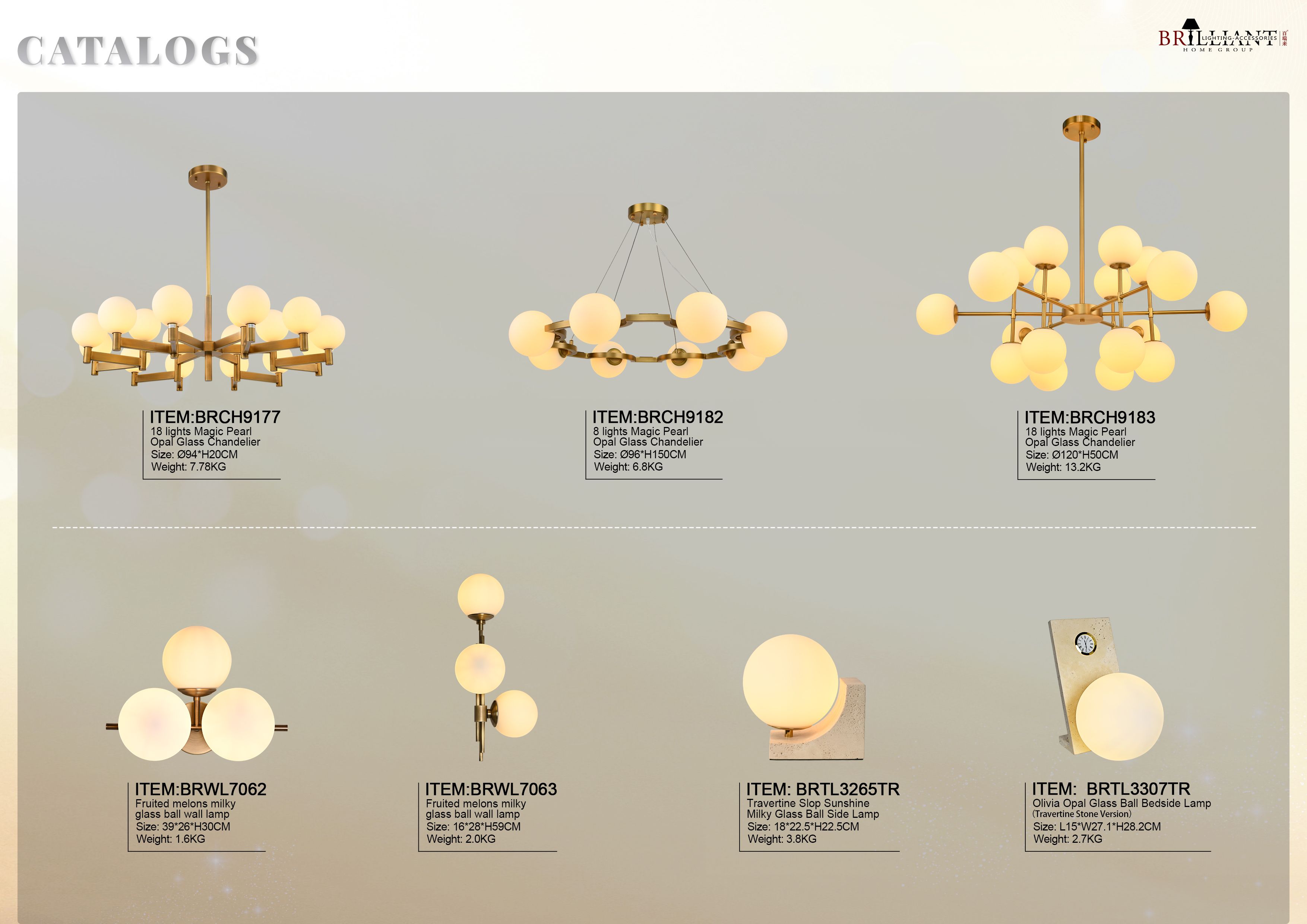 BRILLIANT chandeliers