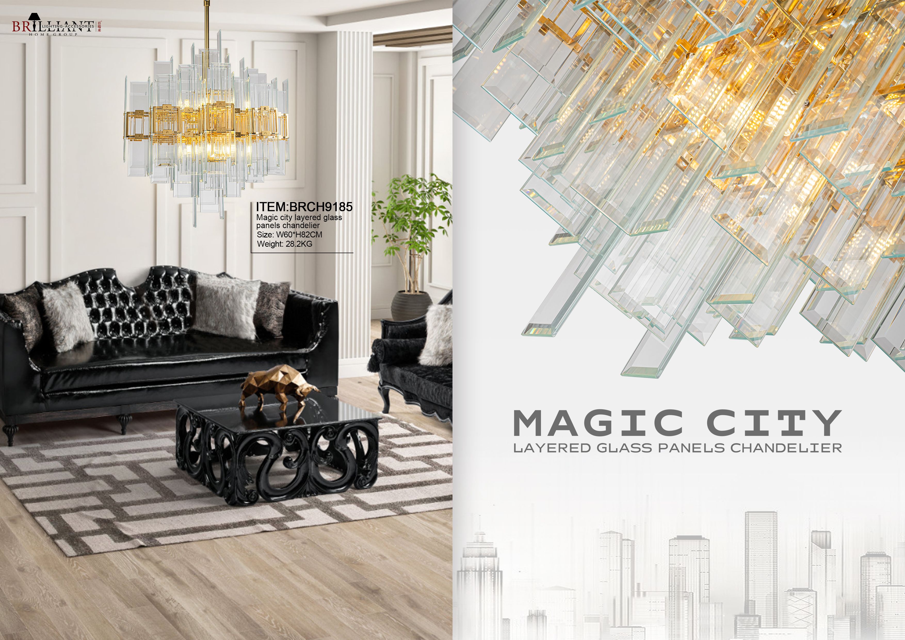 Geometric lighting fixtures