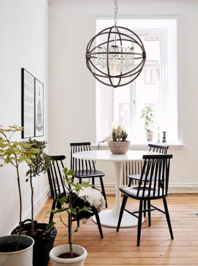 American style light fixture crystal pendant lamp