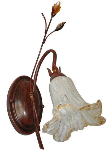 retro flower wall lamp