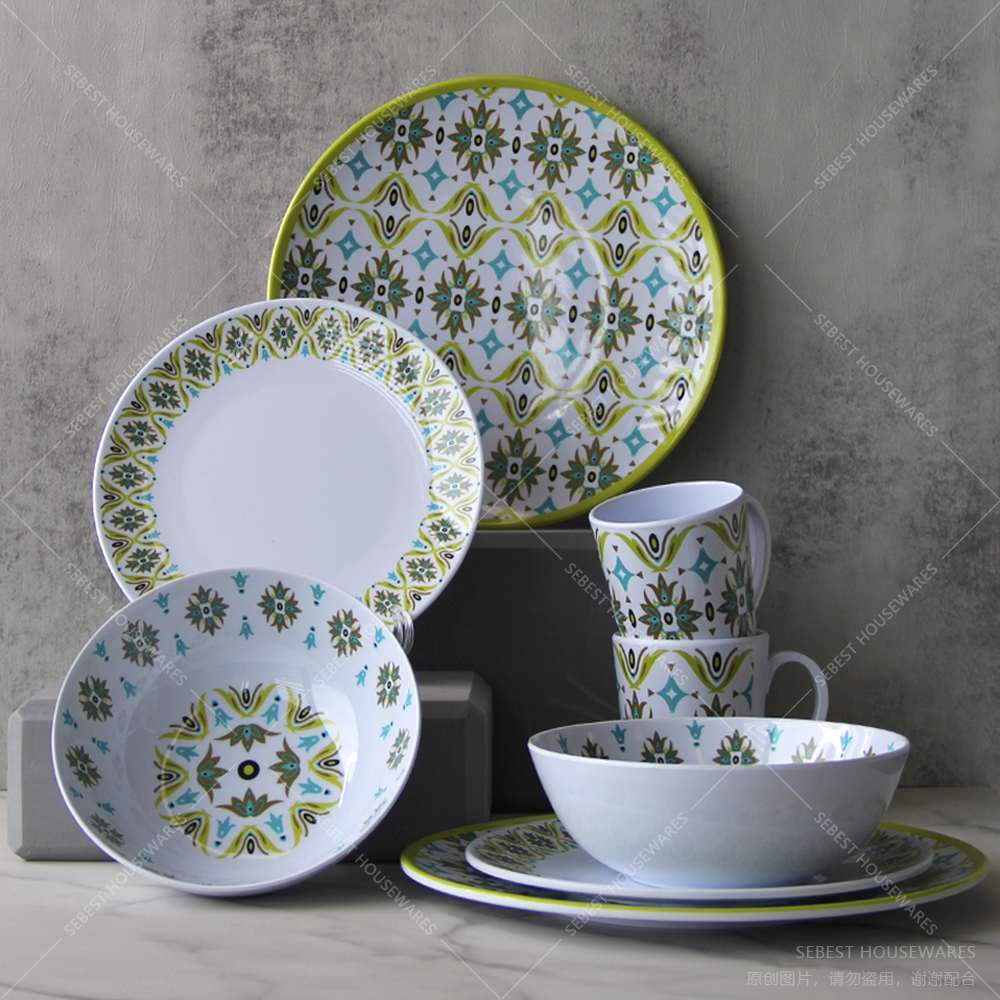 The production process of melamine tableware