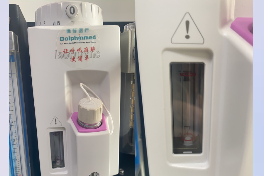How to set up the veterinary anesthesia machine