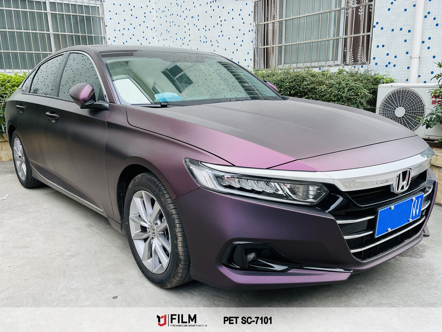 car wrap purple