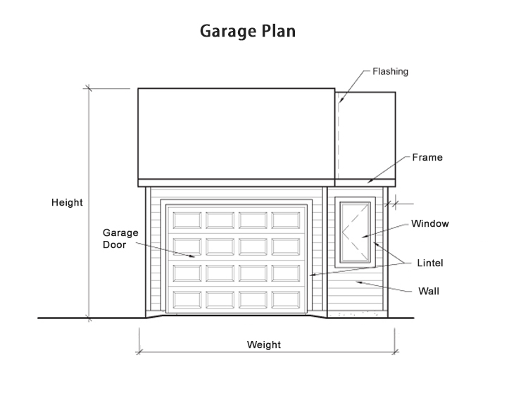 plan detallado del garaje