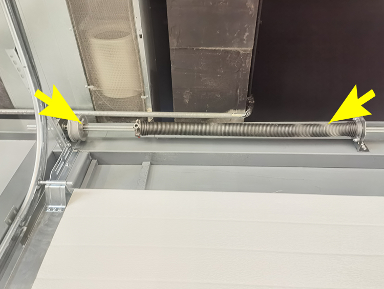 lubricate garage door cable drum and springs