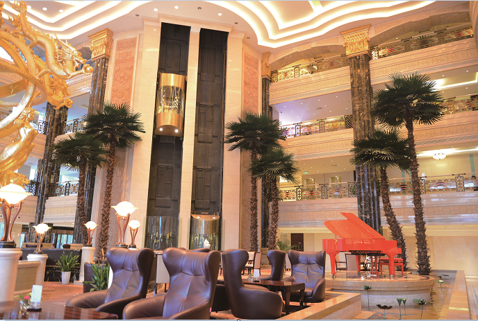 artificial palm trees for hotel indoor deco