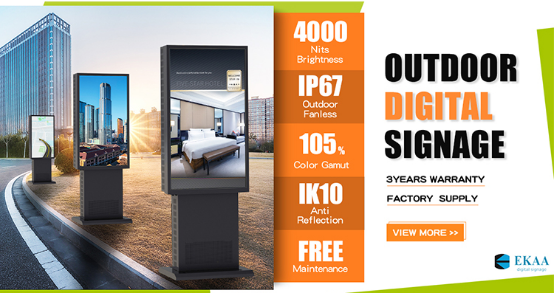 outdoor digital signage for path road