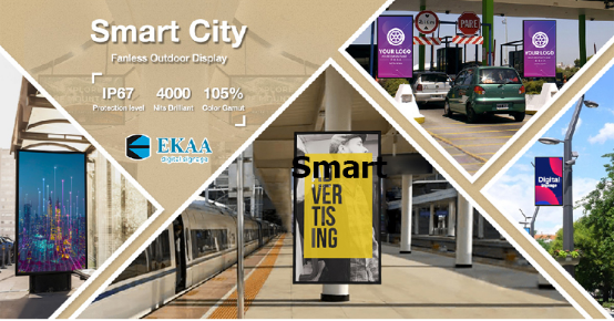 ip67 digital signage for smart city