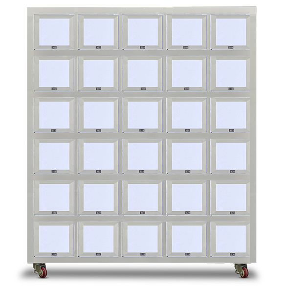 Micron flower vending machine offers custom locker sizes to accommodate various flower arrangements and sizes
