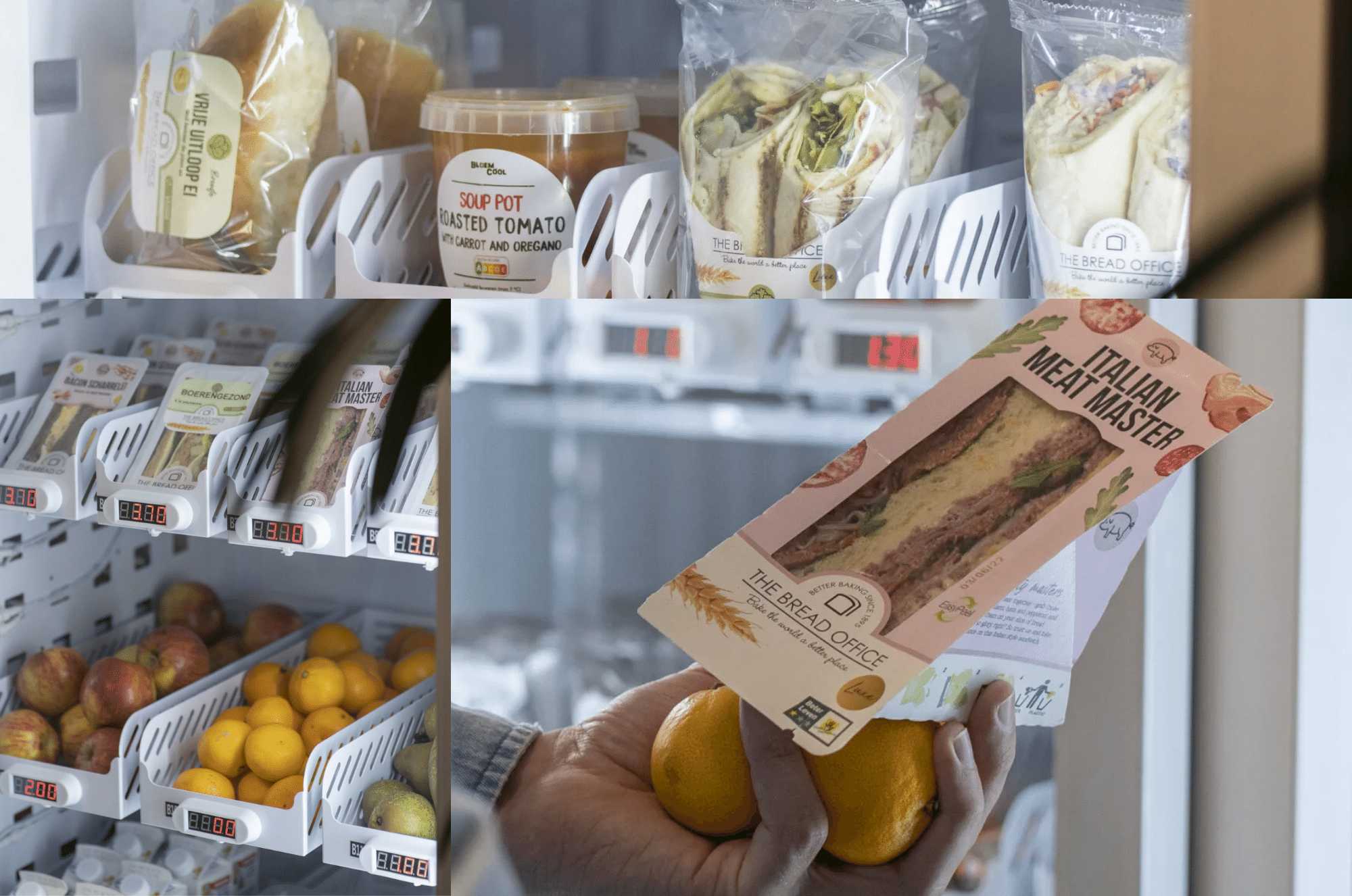 get a sandwich from Micron smart fridge