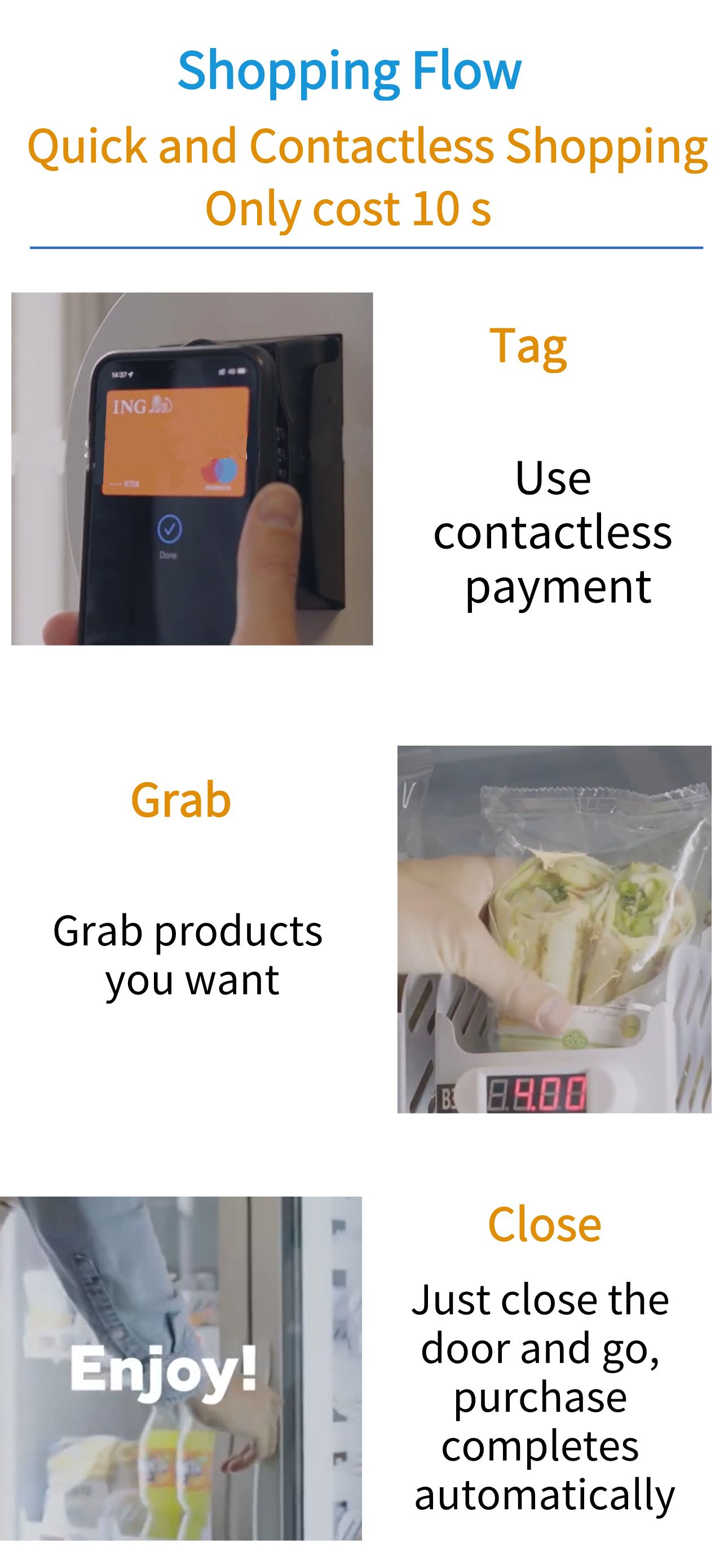 Snack beer vending machine quick and contactless shopping