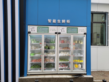 Micron Smart-Kühlschrank-Gemüse-Obst-Verkaufsautomat in China