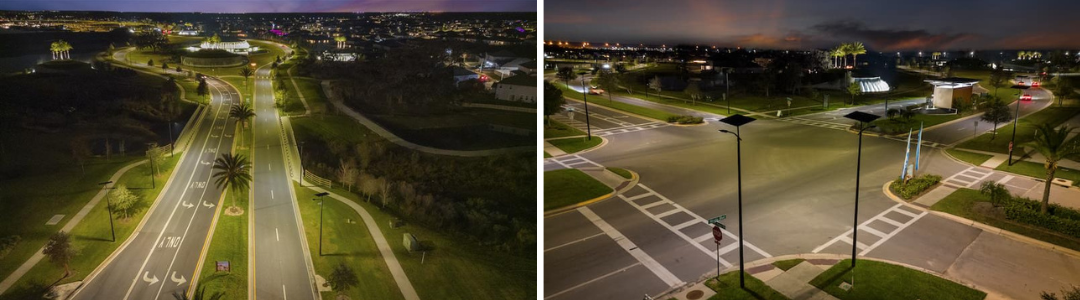 solar powered street light