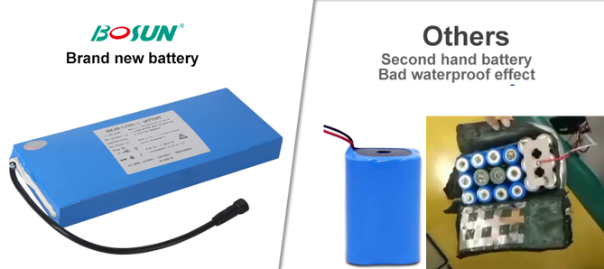 BOSUN Lighting solar powered street lights LiFePO4 battery