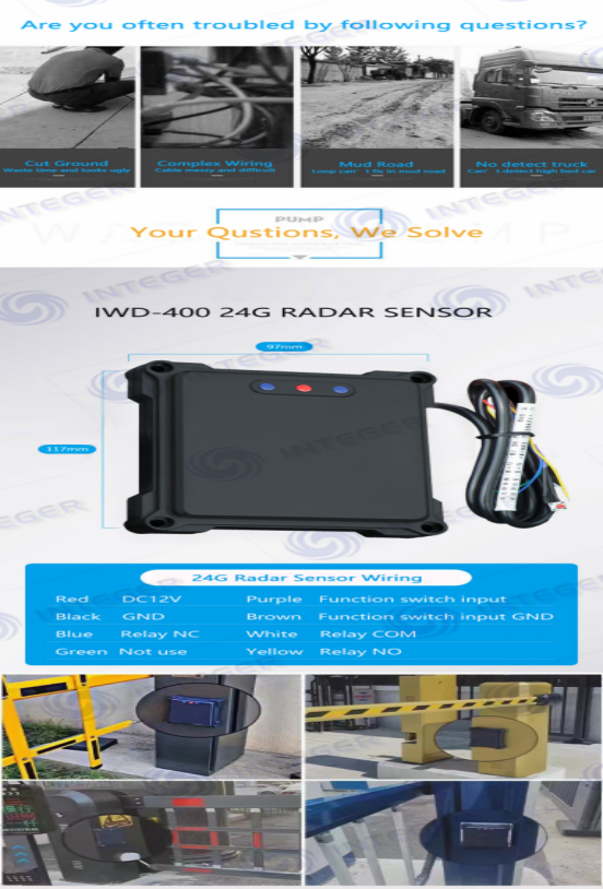 Straight Pole Radar sensor
