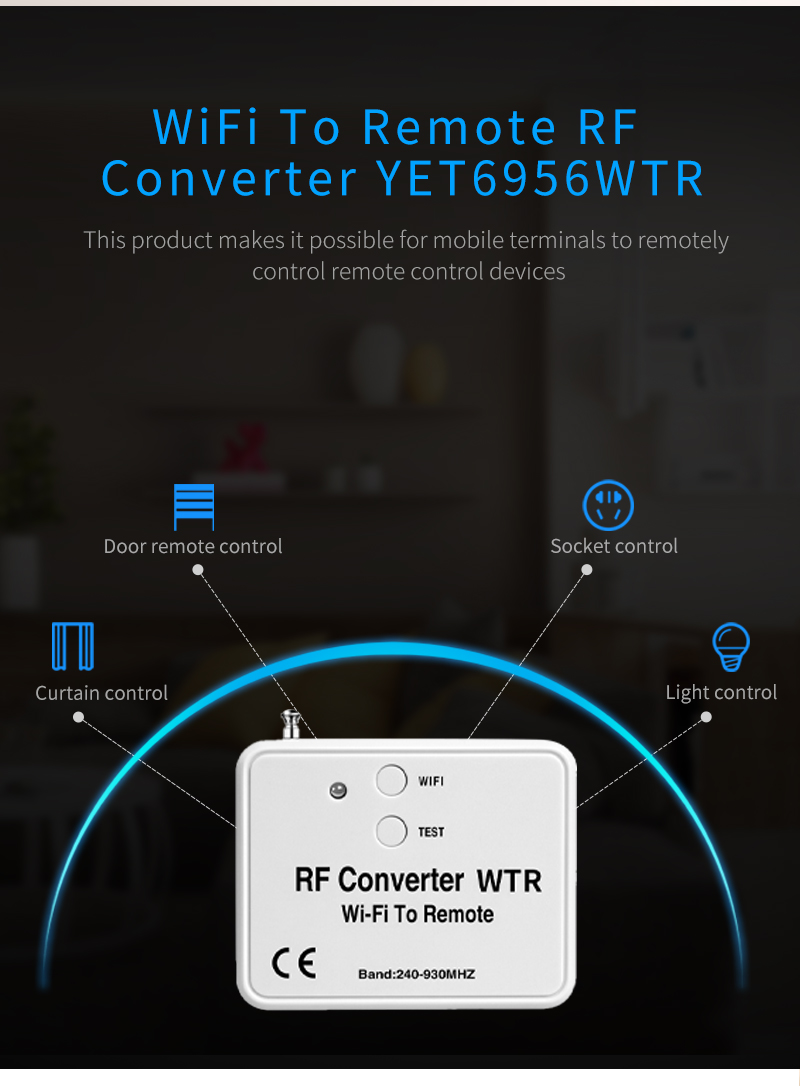 Tuya wifi to rf converter