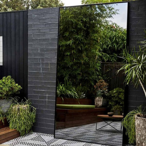 big mirror at the door